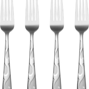 Everyday Flatware Dinner Forks, Set Of 4