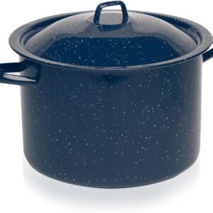 6.0qt Enamel Stock Pot, Blue