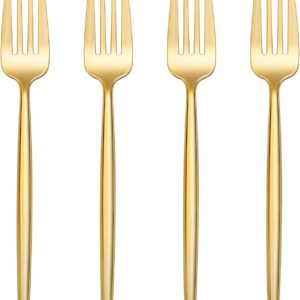 90 Pcs Gold Plastic Forks,Gold Disposable Utensils, Disposable Heavy Duty Plastic Forks Heat Resistant Perfect for Parties,Wedding,Dinners