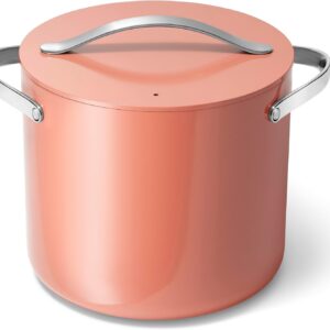 Stock Pot - 12 Qt Ceramic Coated Pot With Lid - Fee From Large Pot for Bigger Batches